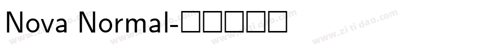 Nova Normal字体转换